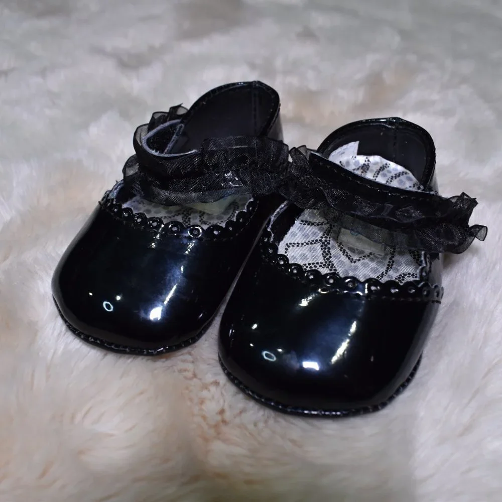 Baby Girls Mary Jane Size Small Flat Dress Shoes
